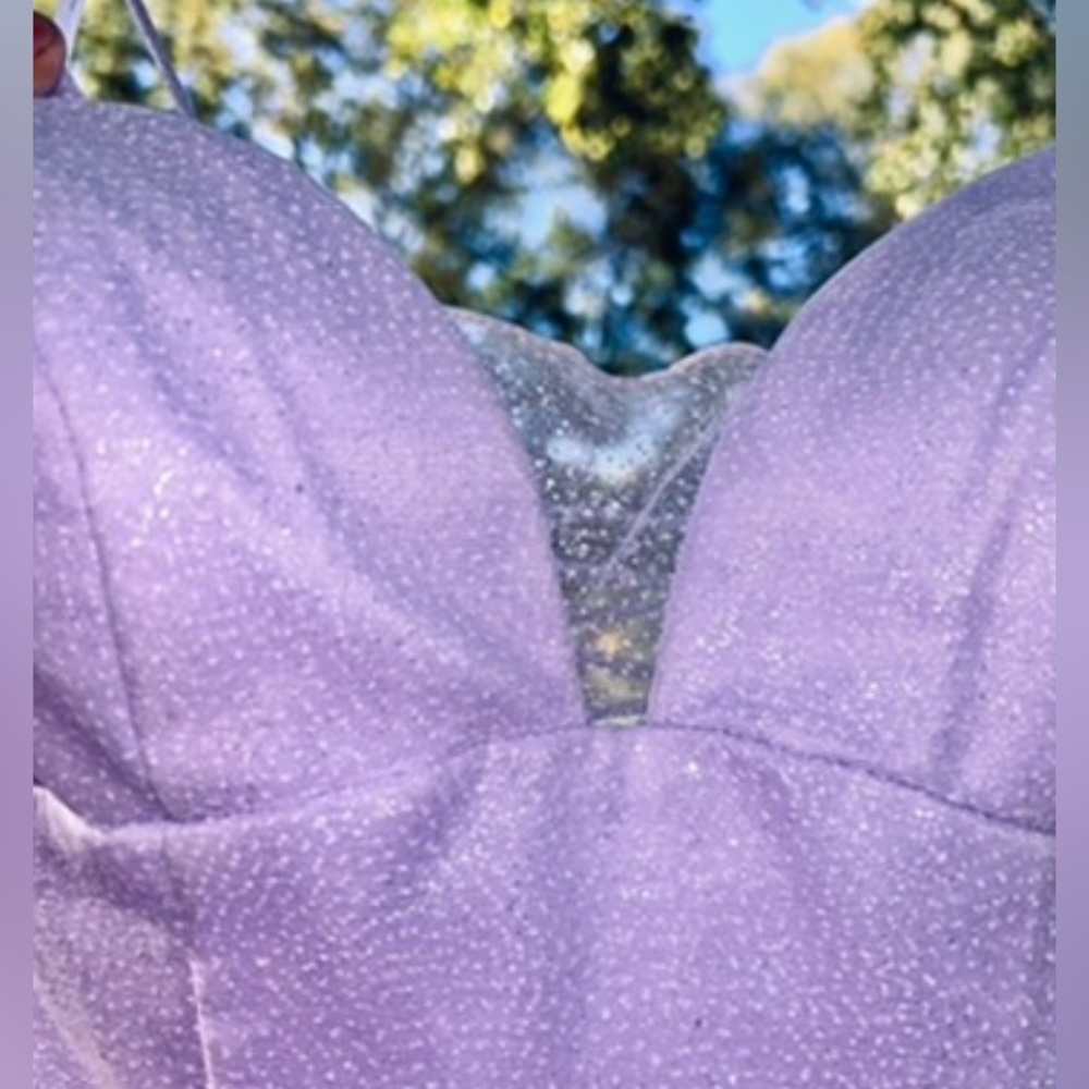 A Beautiful Pixie Style Periwinkle Colored Dress. - image 4